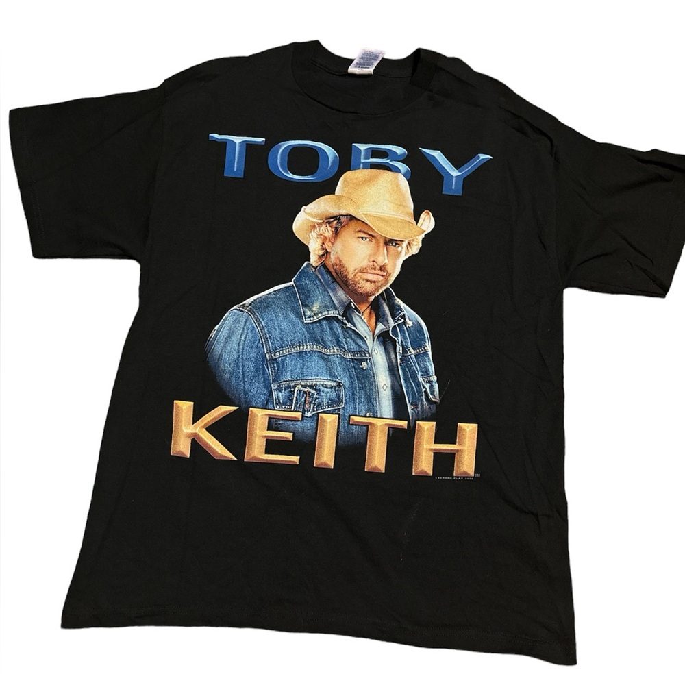 Vintage Toby Keith As Good As I Once Was 2005 Tour T-Shirt Large Marks On Front